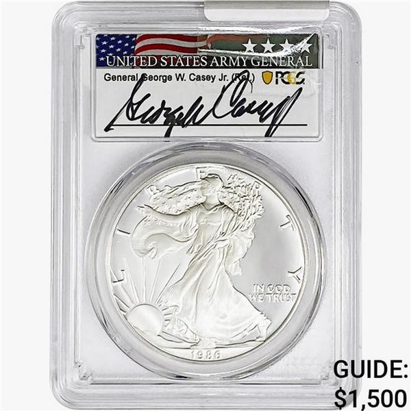 1986-S Silver Eagle PCGS PR70 DCAM