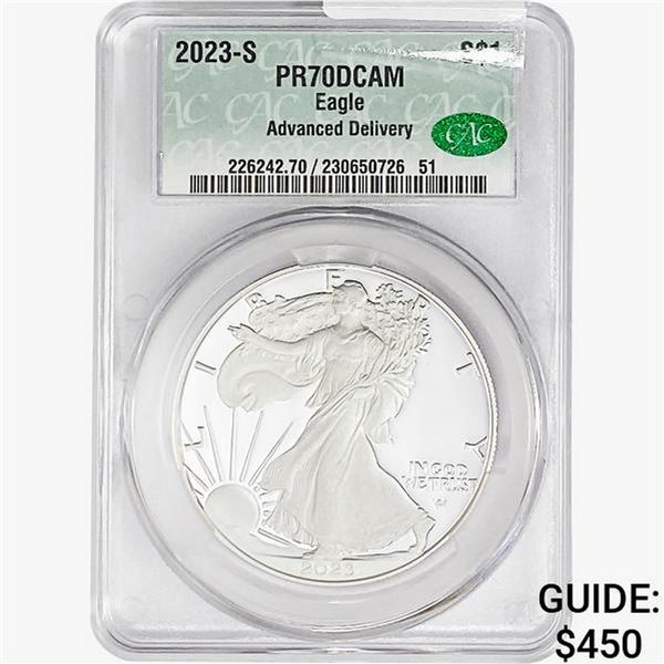 2023-S Silver Eagle CAC PR70 DCAM
