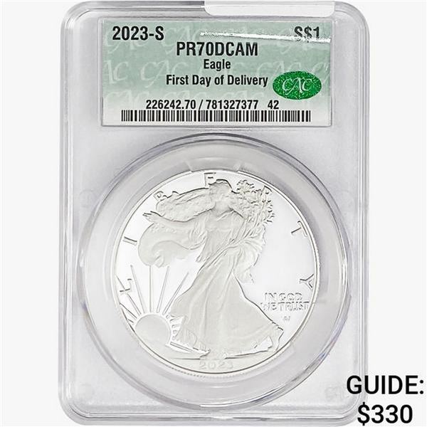 2023-S Silver Eagle CAC PR70 DCAM