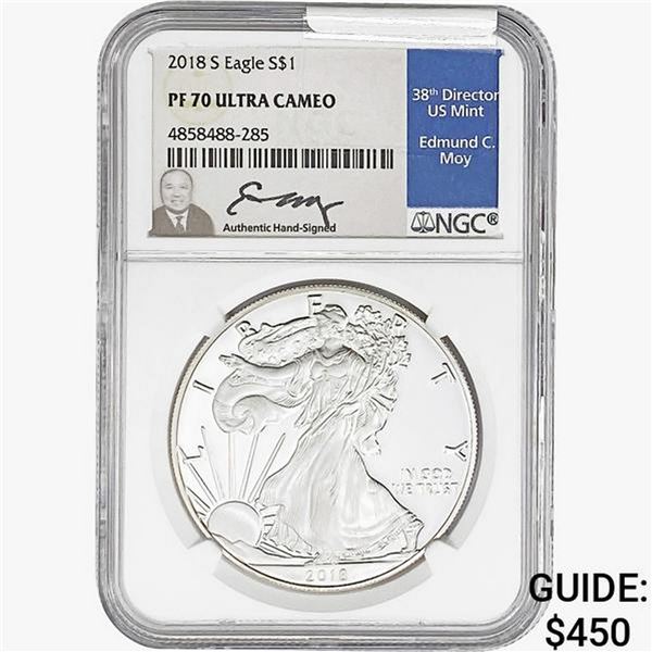 2018-S Silver Eagle NGC PF70 UC