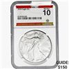 Image 1 : 2024 Silver Eagle NGC MS10