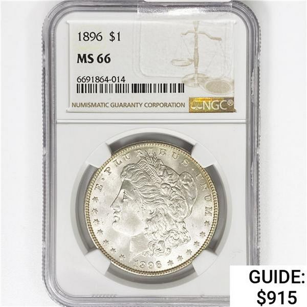 1896 Morgan Silver Dollar NGC MS66