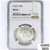 Image 1 : 1935-D Walking Liberty Half Dollar NGC MS63