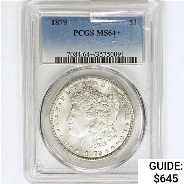 1879 Morgan Silver Dollar PCGS MS64+