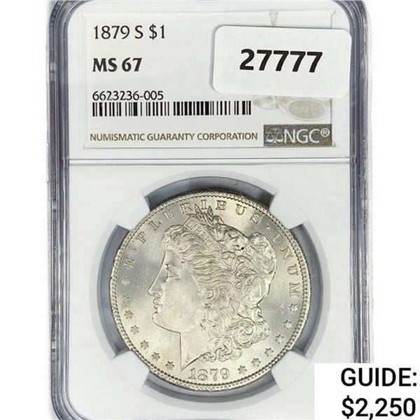 1879-S Morgan Silver Dollar NGC MS67