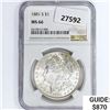 Image 1 : 1881-S Morgan Silver Dollar NGC MS66