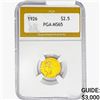 Image 1 : 1926 $2.50 Gold Quarter Eagle PGA MS65