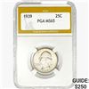 Image 1 : 1939 Washington Silver Quarter PGA MS65