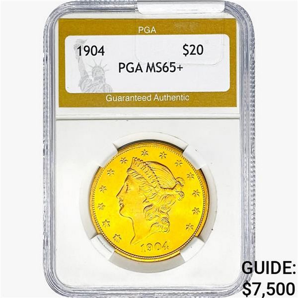 1904 $20 Gold Double Eagle PGA MS65+