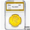 Image 1 : 1904 $20 Gold Double Eagle PGA MS65+