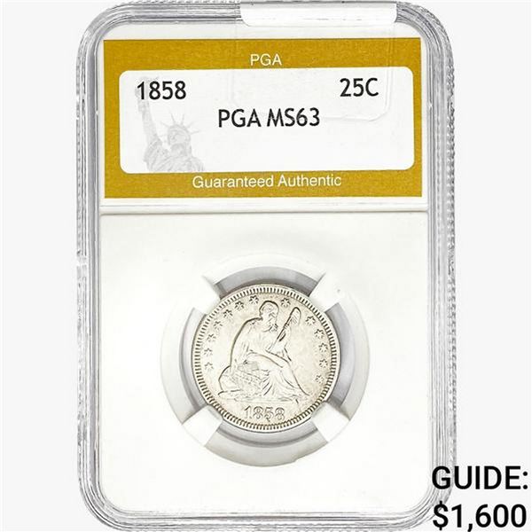 1858 Standing Liberty Quarter PGA MS63