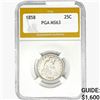 Image 1 : 1858 Standing Liberty Quarter PGA MS63