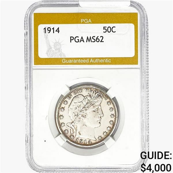 1914 Barber Half Dollar PGA MS62
