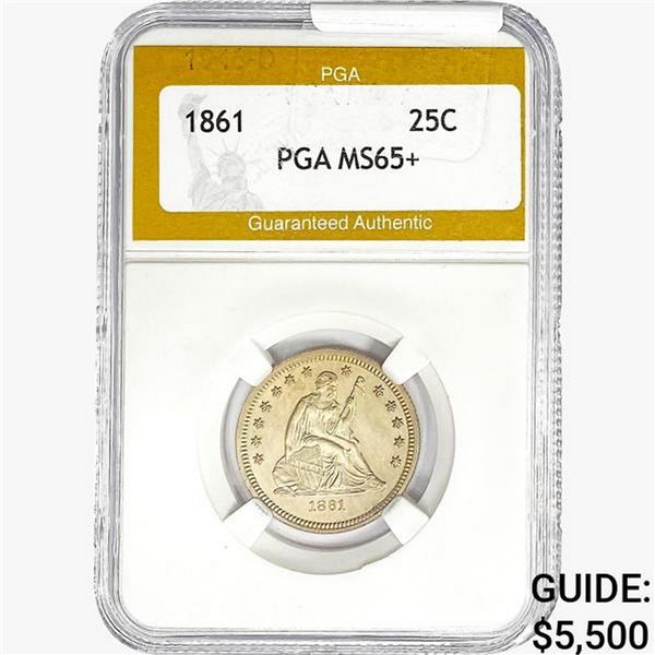 1861 Standing Liberty Quarter PGA MS65+