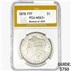 Image 1 : 1878 REV79 Morgan Silver Dollar PGA MS63+