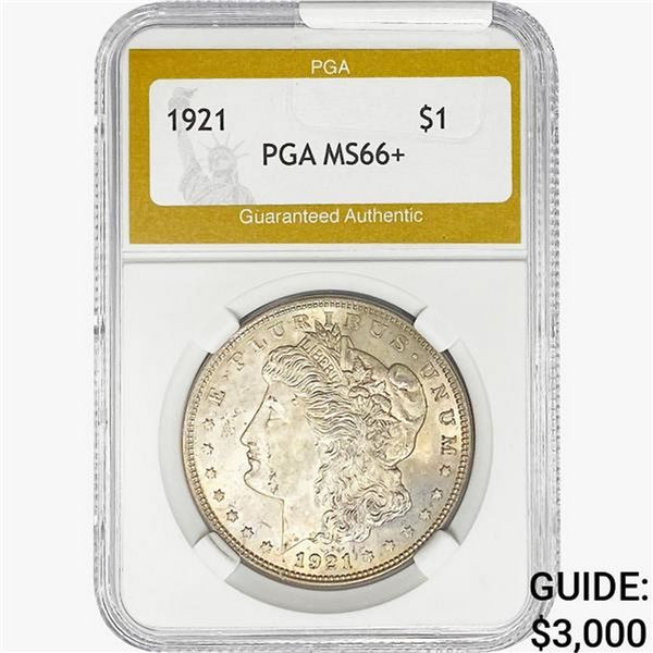 1921 Morgan Silver Dollar PGA MS66+