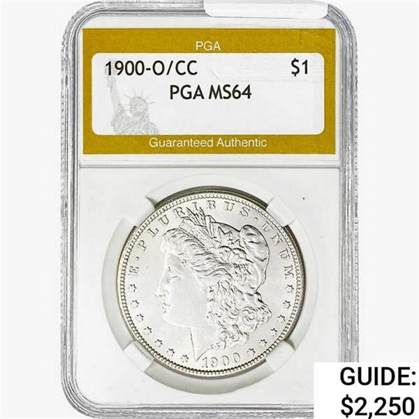1900-O/CC Morgan Silver Dollar PGA MS64