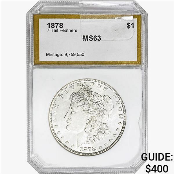 1878 Morgan Silver Dollar PCI MS63