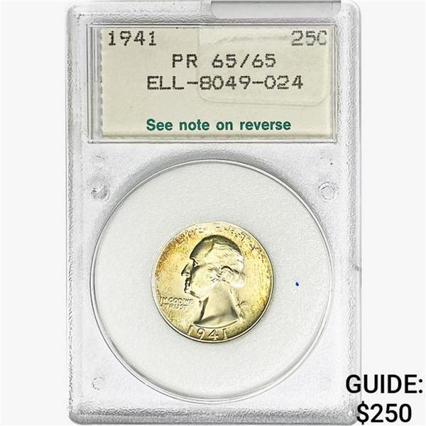 1941 Washington Silver Quarter NCI PR65