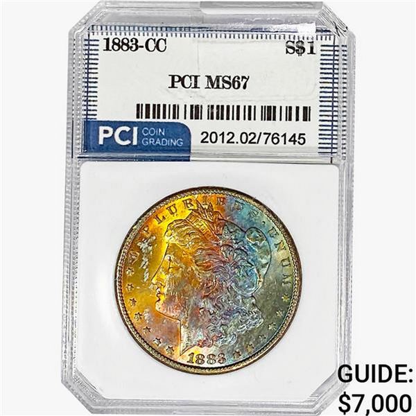 1883-CC Morgan Silver Dollar PCI MS67