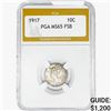 Image 1 : 1917 Mercury Silver Dime PGA MS65 FSB