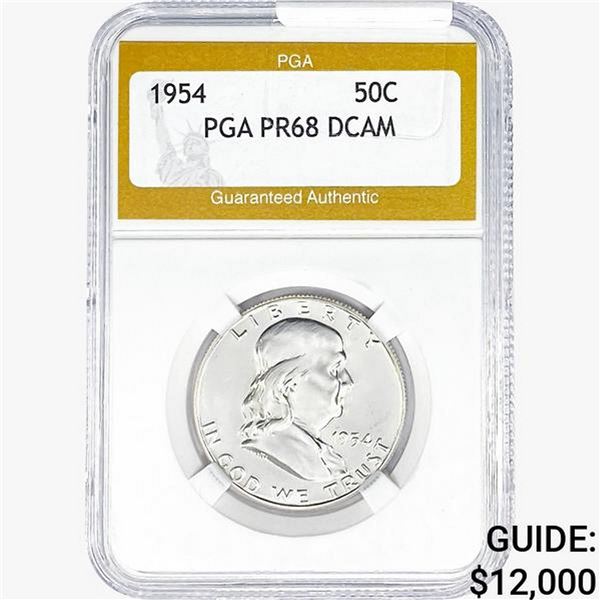 1954 Franklin Half Dollar PGA PR68 DCAM