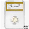 Image 1 : 1916-S Mercury Silver Dime PGA MS64 FSB