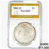 Image 1 : 1882-CC Morgan Silver Dollar PGA MS67