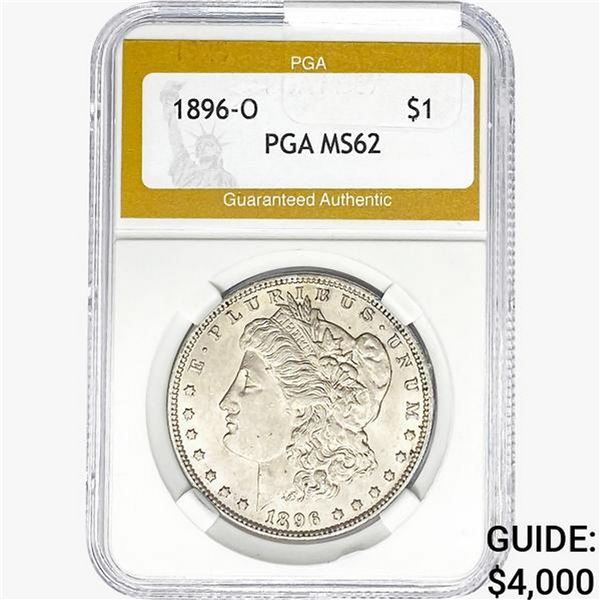 1896-O Morgan Silver Dollar PGA MS62