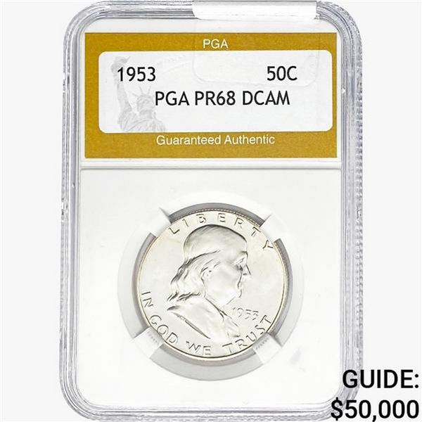 1953 Franklin Half Dollar PGA PR68 DCAM