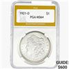 Image 1 : 1921-D Morgan Silver Dollar PGA MS64