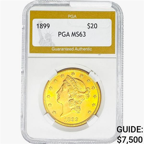 1899 $20 Gold Double Eagle PGA MS63