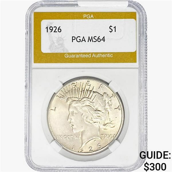 1926 Silver Peace Dollar PGA MS64