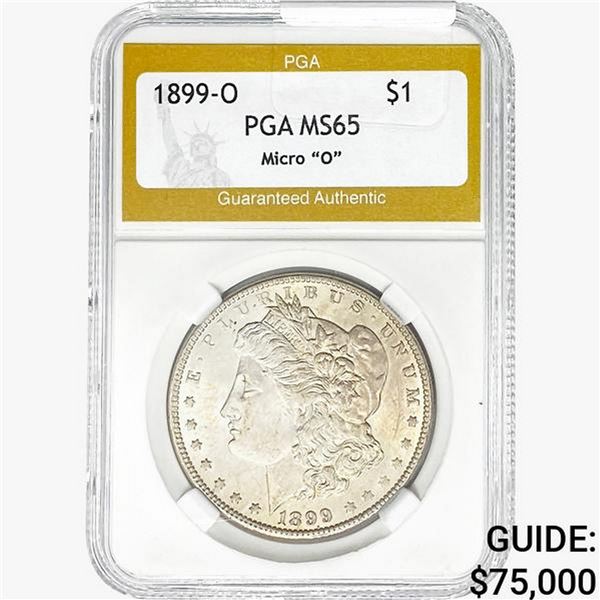 1899-O Morgan Silver Dollar PGA MS65 Micro "O"