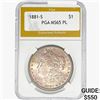 Image 1 : 1881-S Morgan Silver Dollar PGA MS65 PL