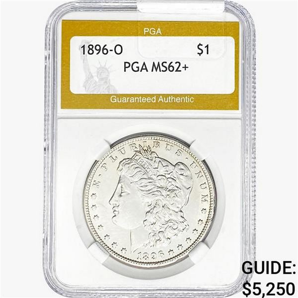 1896-O Morgan Silver Dollar PGA MS62+