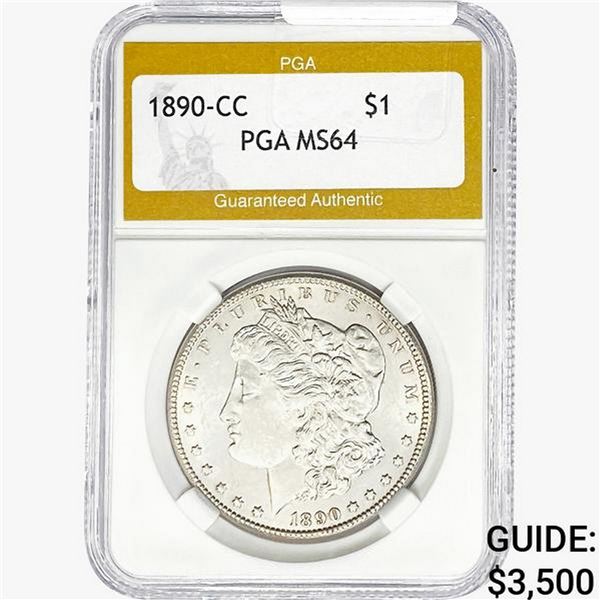 1890-CC Morgan Silver Dollar PGA MS64