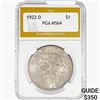 Image 1 : 1922-D Silver Peace Dollar PGA MS64