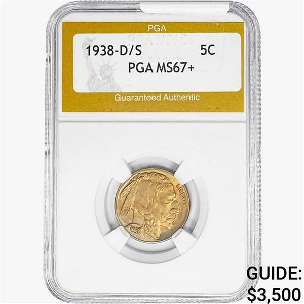 1938-D/S Buffalo Nickel PGA MS67+