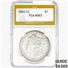 Image 1 : 1892-CC Morgan Silver Dollar PGA MS63