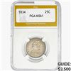 Image 1 : 1834 Capped Bust Quarter PGA MS61