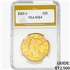 Image 1 : 1885-S $20 Gold Double Eagle PGA MS64