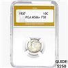 Image 1 : 1937 Mercury Silver Dime PGA MS66+ FSB