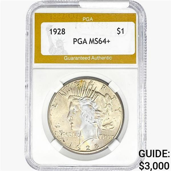 1928 Silver Peace Dollar PGA MS64+