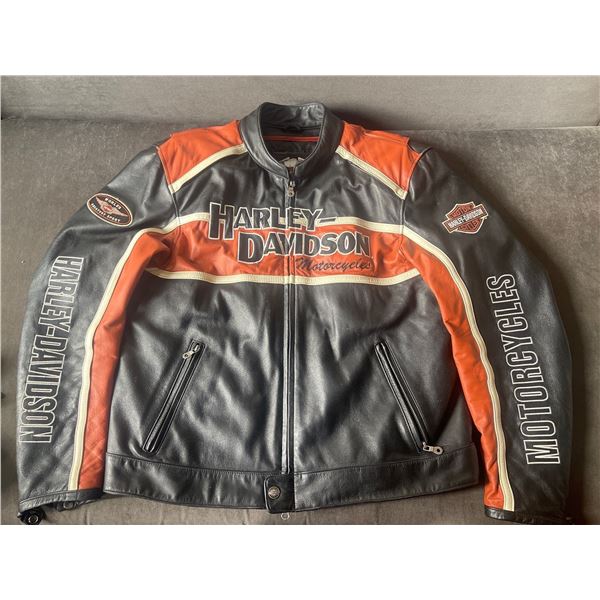 "Harley Davidson" Collectable Leather Riding Jacket Men's XL