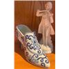 Image 1 : Porcelain Figurine w/ Navy Blue Decorative High Heel Shoe