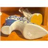 Image 2 : Porcelain Figurine w/ Navy Blue Decorative High Heel Shoe