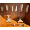 Image 3 : Beautiful & Elegant Brass Candelabras w/ Art Deco Ashtray & More