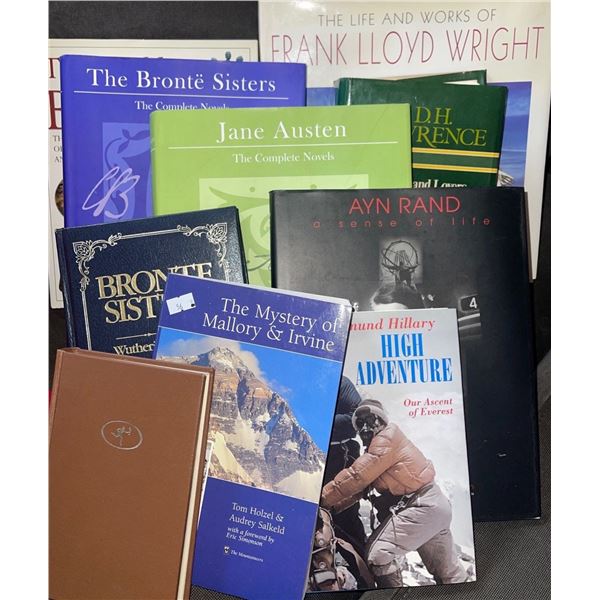 Book Collection Showcasing The Works & Journeys of "The Bronte Sisters" "Jane Austin" & More