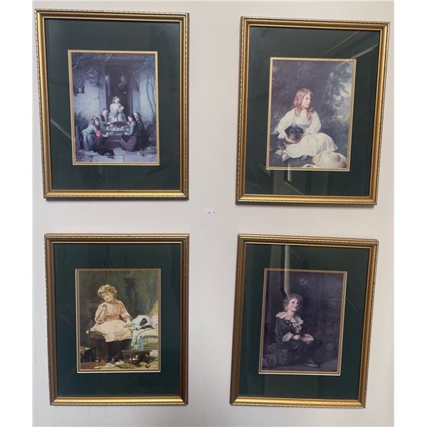 Gold Framed Prints Art Collection 9x11